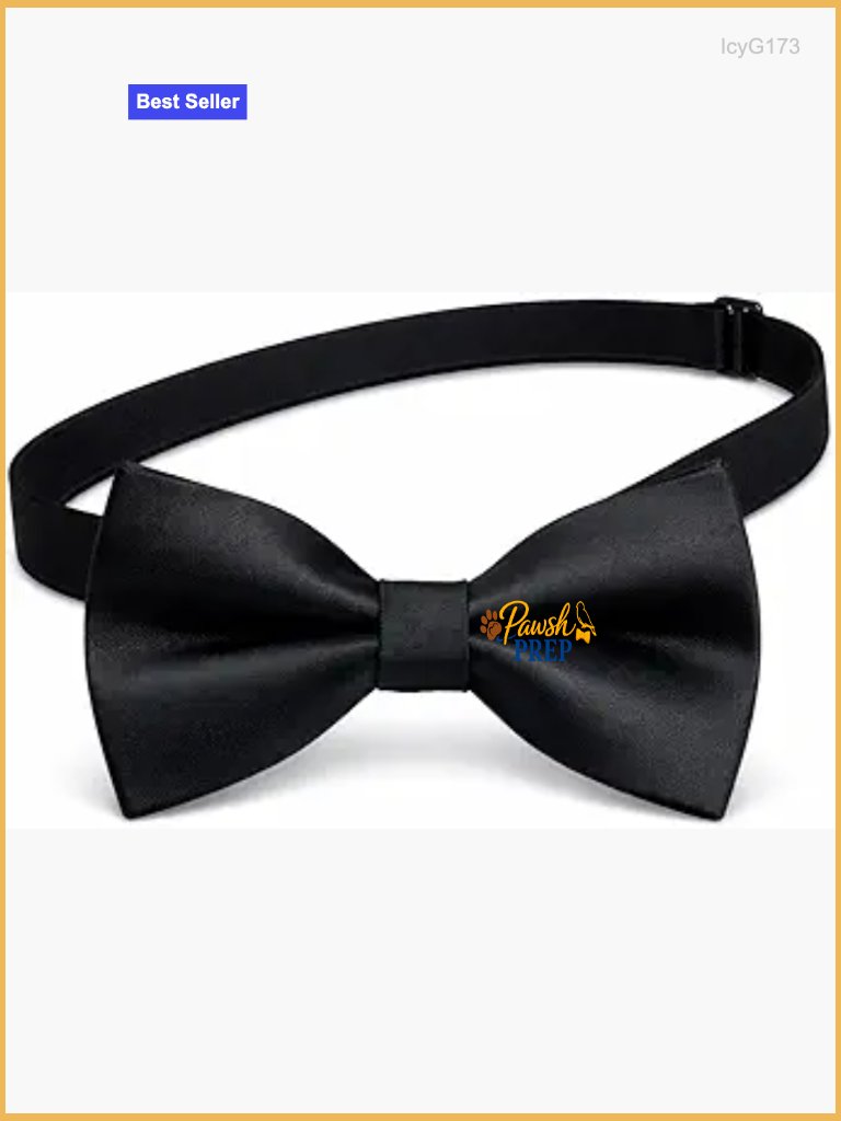Men's Pre-Tied Satin Bow Tie Adjustable Formal Wedding Tuxedo Accessory